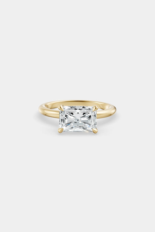 East West Diamond Solitaire Ring | Piccolo Band