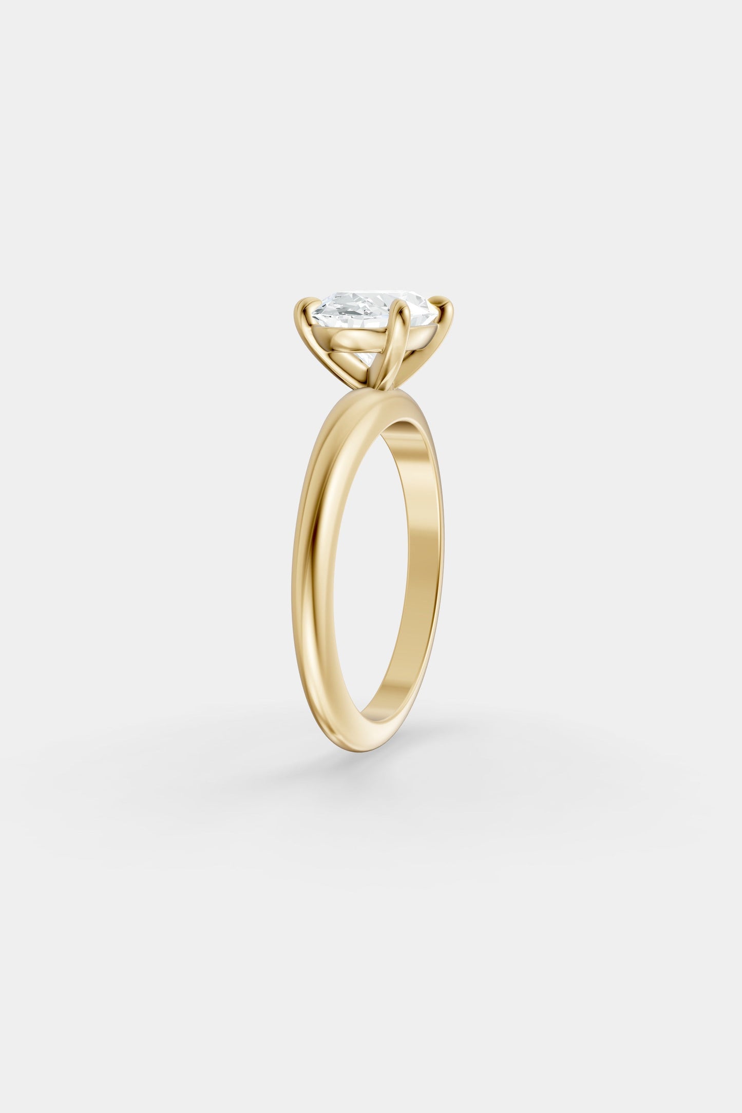 East West Diamond Solitaire Ring | Heidi Band