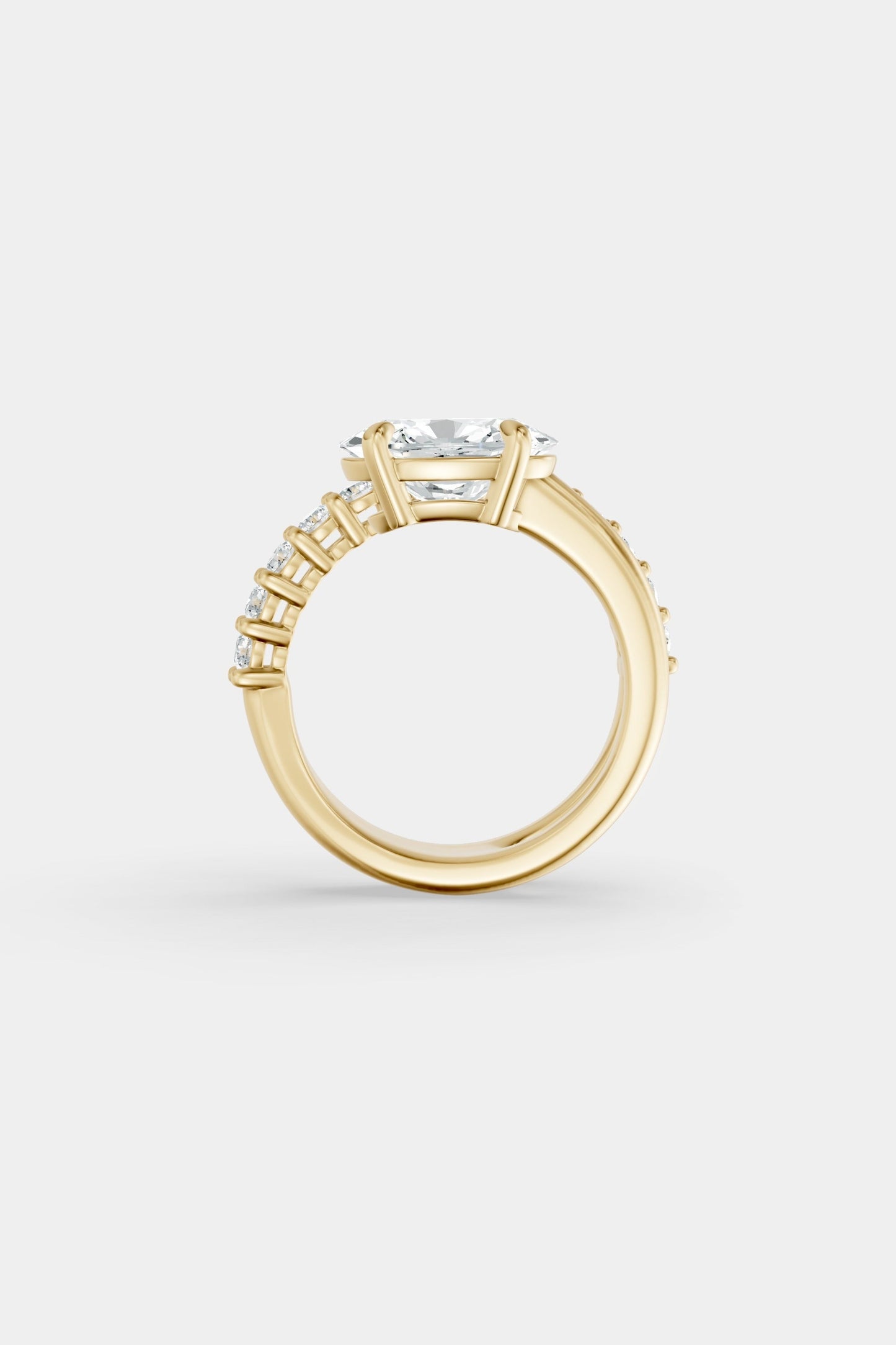 Natasha East West Diamond Wrap Ring | 0.05ct Round Diamond Band