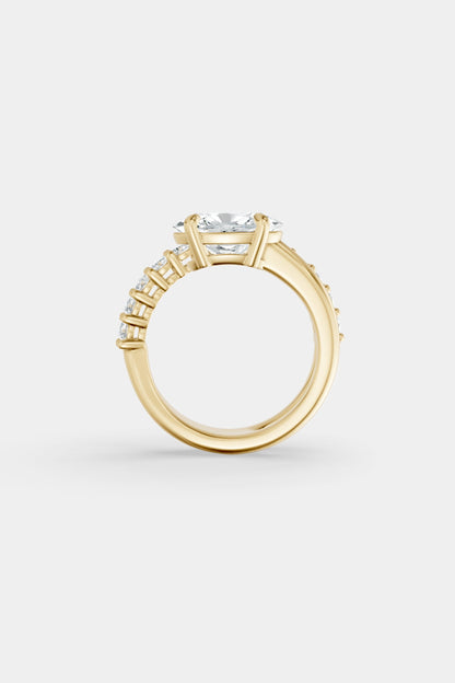 Natasha East West Diamond Wrap Ring | 0.05ct Round Diamond Band