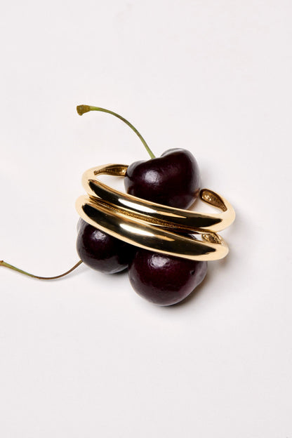 Blob Cuff | Silver or 9K White Gold