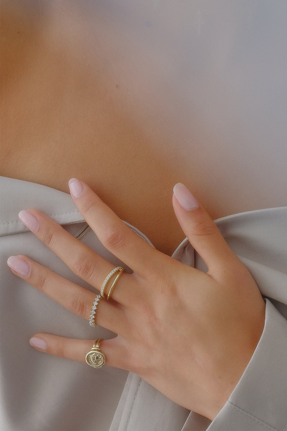 Double Band Harley Ring | Yellow Gold