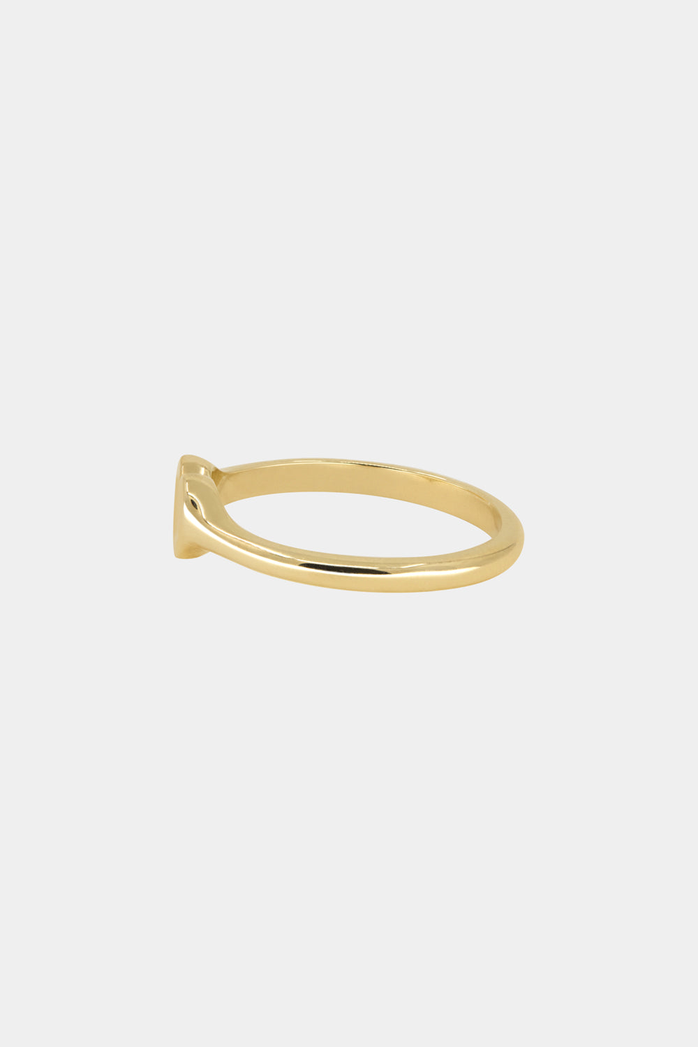 Mini Heart Signet Ring | Yellow Gold