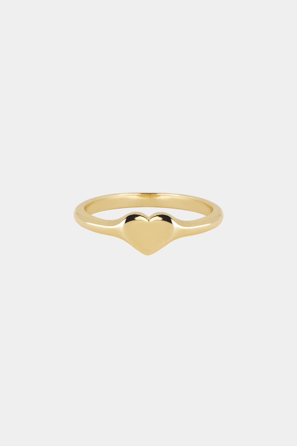 Mini Heart Signet Ring | Yellow Gold