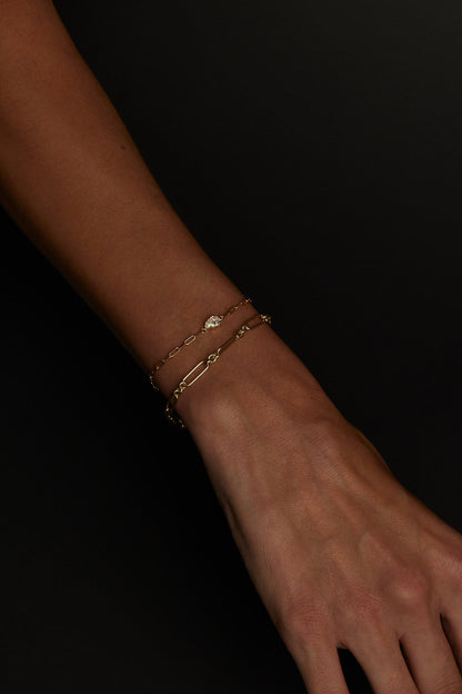 Medium Lennox Bracelet | Silver or White Gold