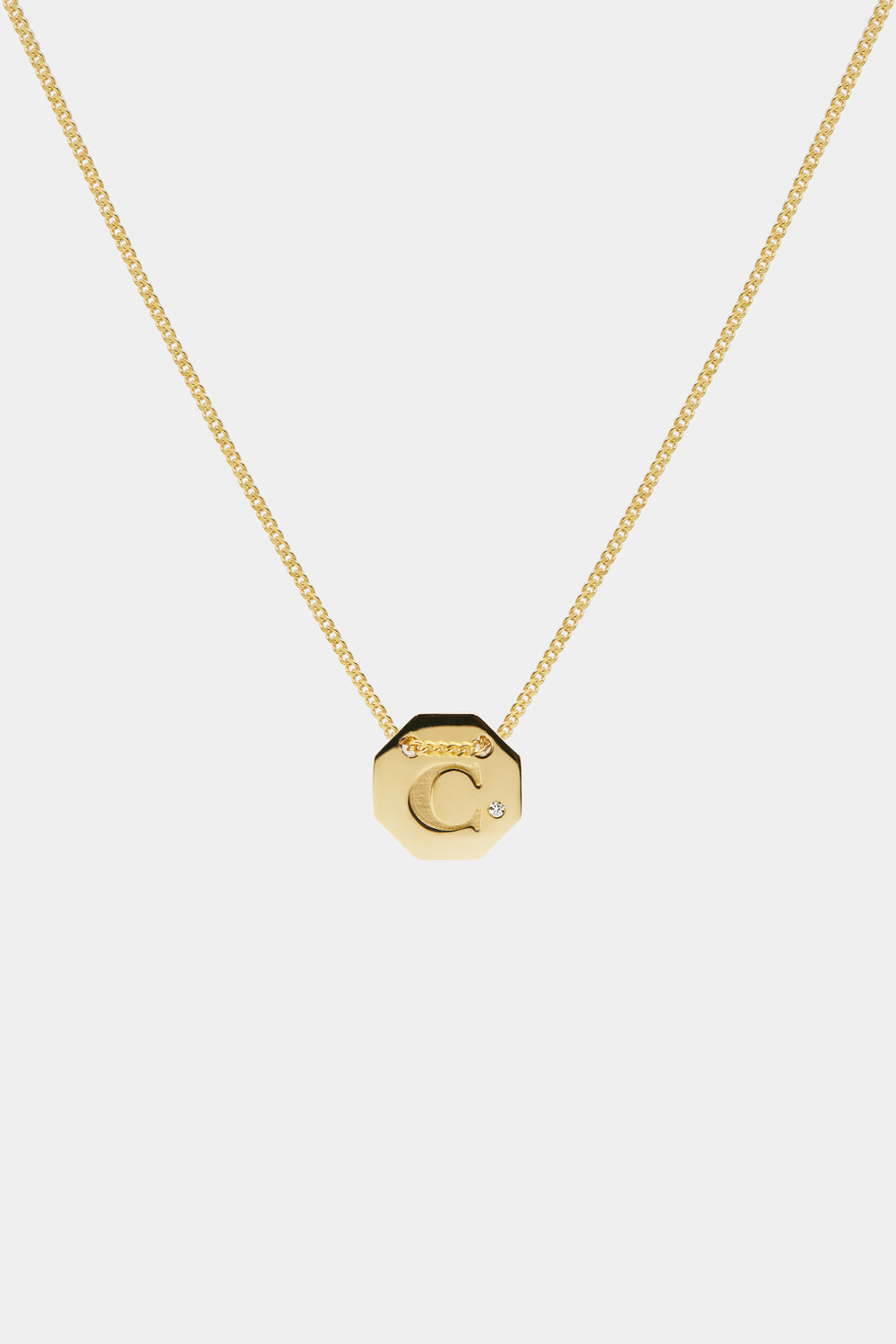 Letter Necklace | 9K Yellow Gold
