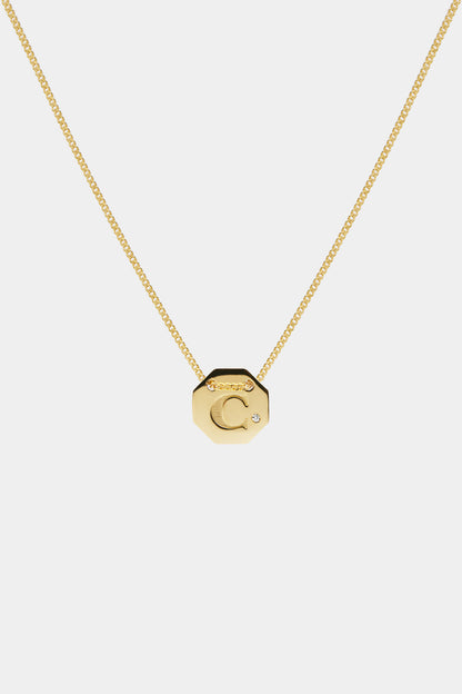 Letter Necklace | 9K Yellow Gold