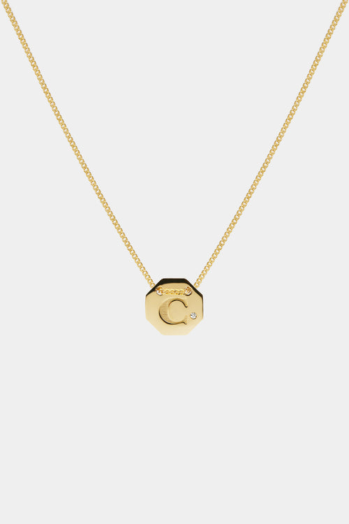 Letter Necklace | 9K Yellow Gold