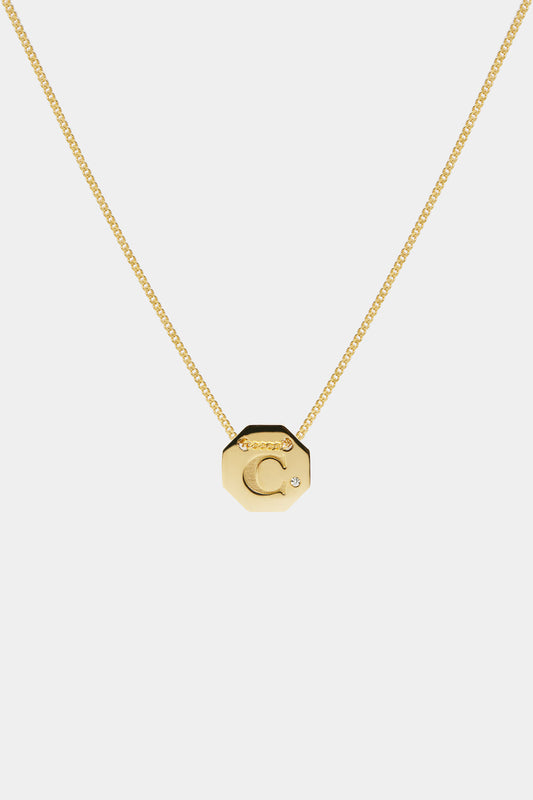 Letter Necklace | 9K Yellow Gold