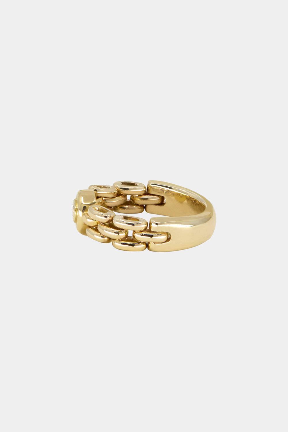 Margot Diamond Chain Ring | 18K Yellow Gold
