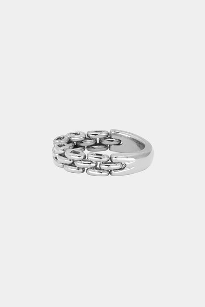Margot Chain Ring | Silver or 9K White Gold