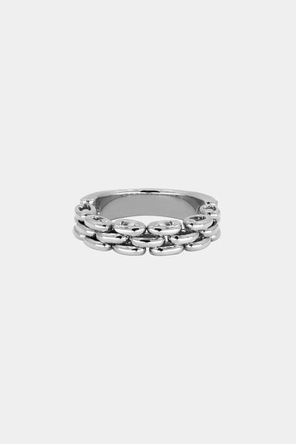 Margot Chain Ring | Silver or 9K White Gold