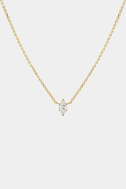 Marquise Diamond Necklace | 18K Gold