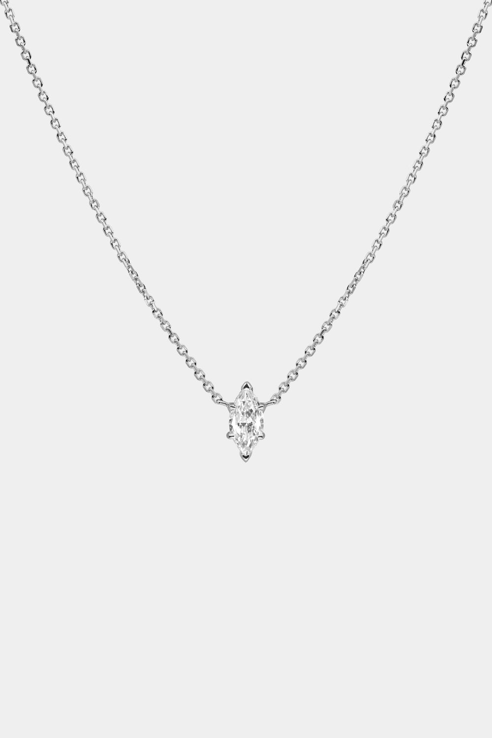Marquise Diamond Necklace | 18K Gold