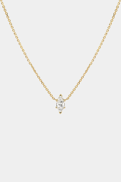 Marquise Diamond Necklace | 18K Gold