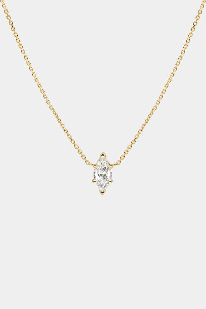 Marquise Diamond Necklace | 18K Gold