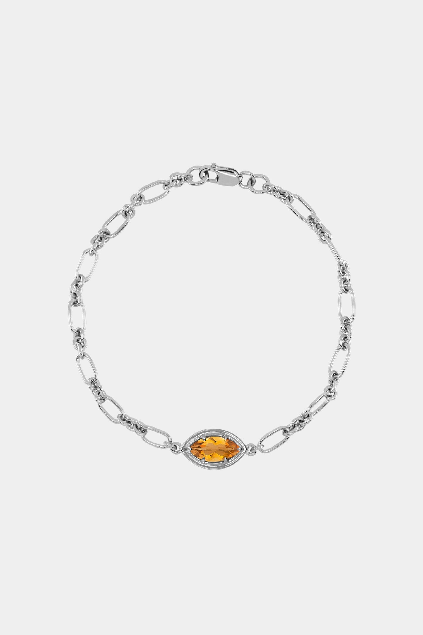 Roma Marquise Gemstone Bracelet | White Gold