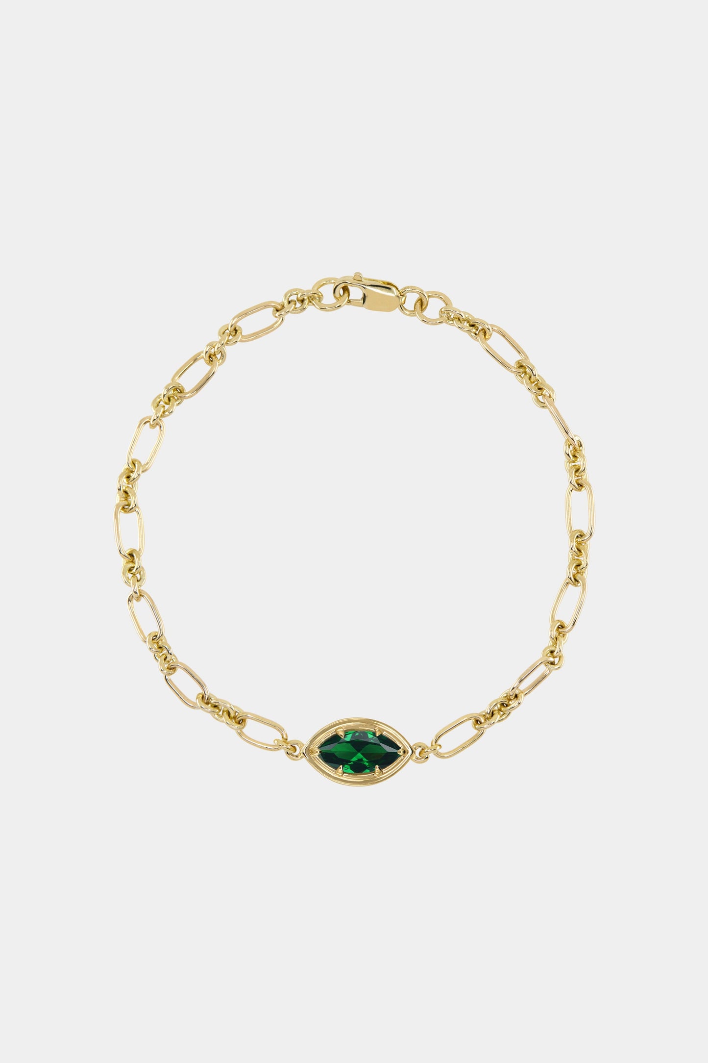 Roma Marquise Gemstone Bracelet | Yellow Gold