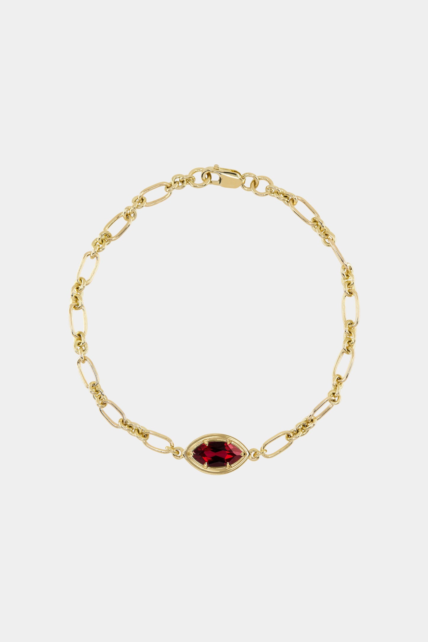 Roma Marquise Gemstone Bracelet | Yellow Gold