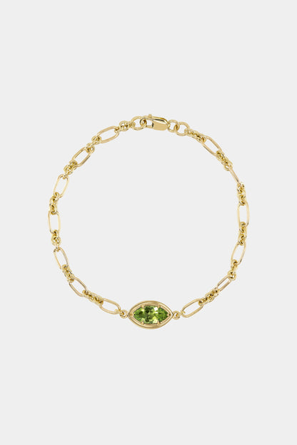 Roma Marquise Gemstone Bracelet | Yellow Gold