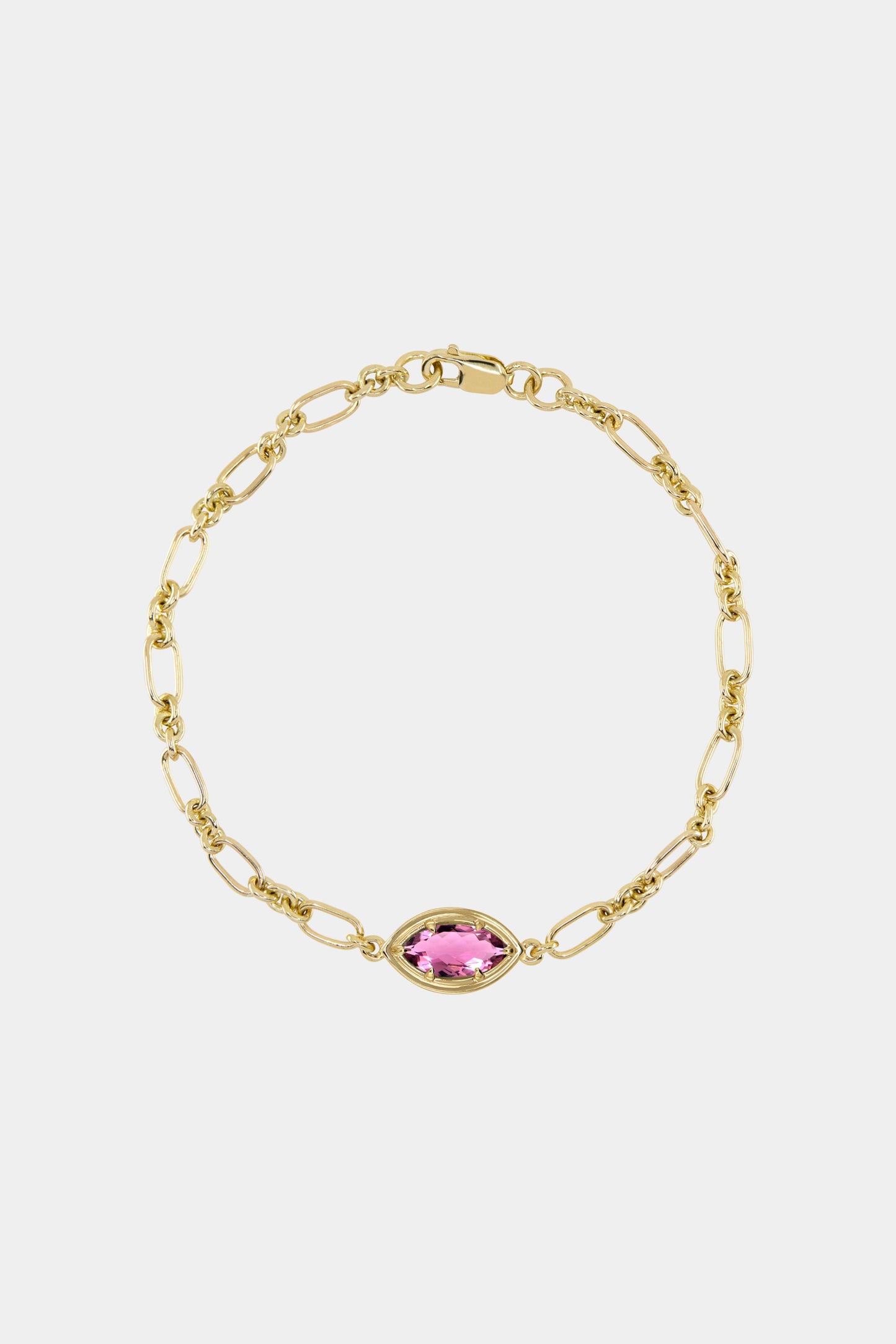 Roma Marquise Gemstone Bracelet | Yellow Gold