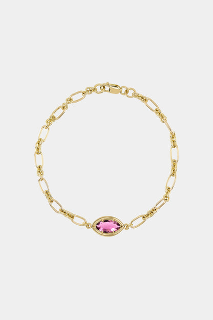 Roma Marquise Gemstone Bracelet | Yellow Gold