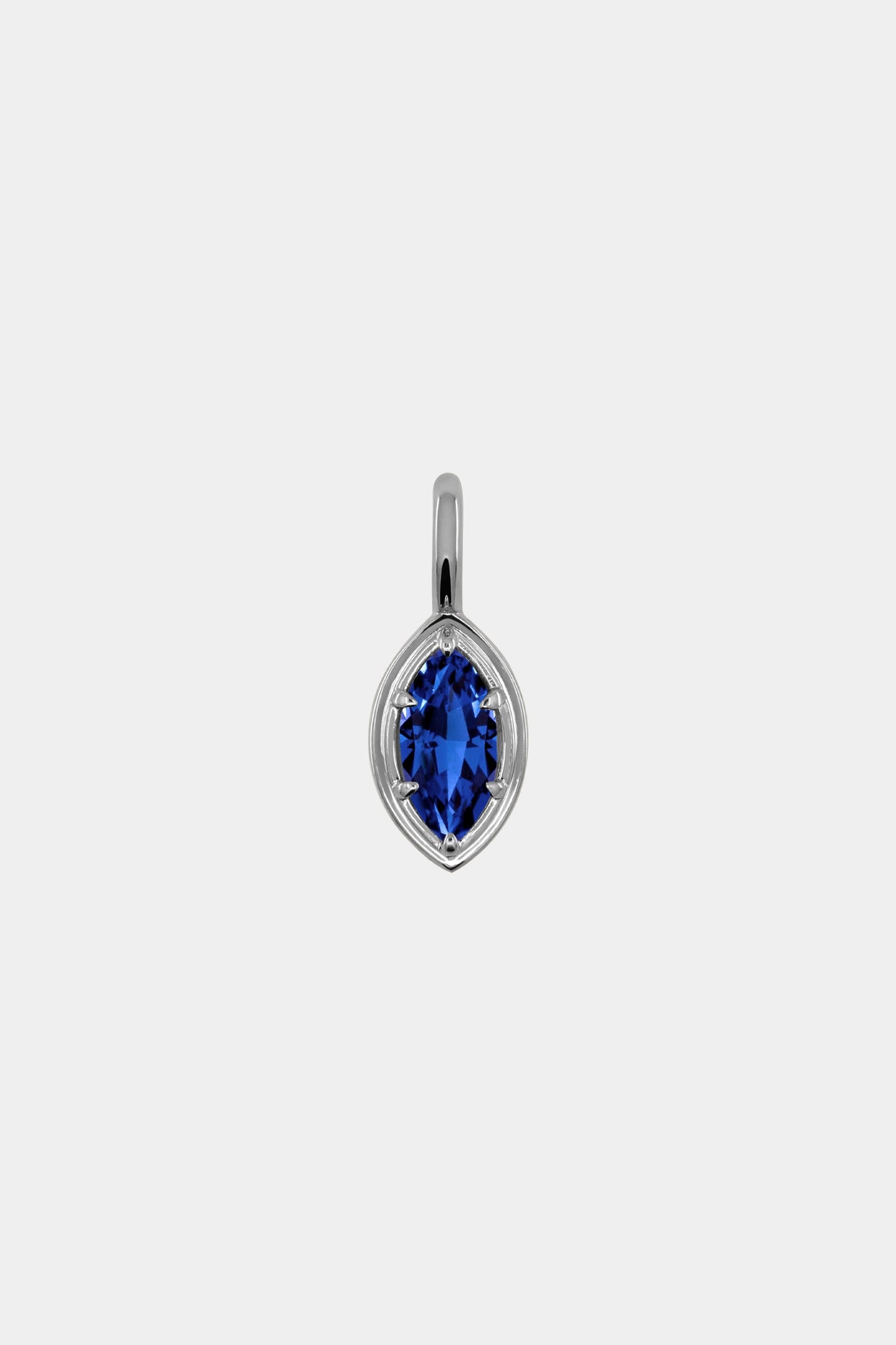 Roma Marquise Gemstone Pendant | White Gold