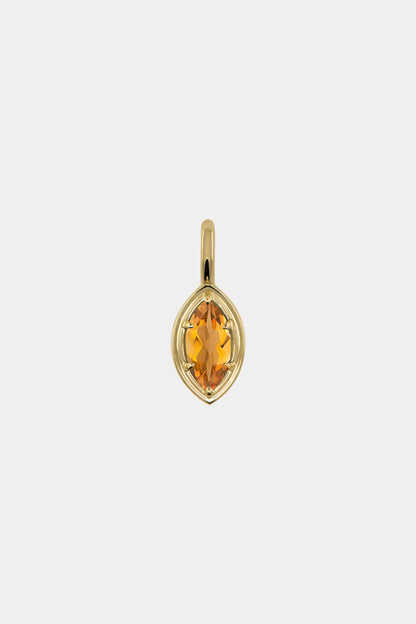 Roma Marquise Gemstone Pendant | Yellow Gold