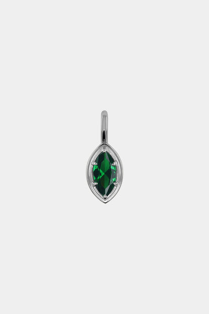 Roma Marquise Gemstone Pendant | White Gold