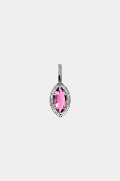 Roma Marquise Gemstone Pendant | White Gold