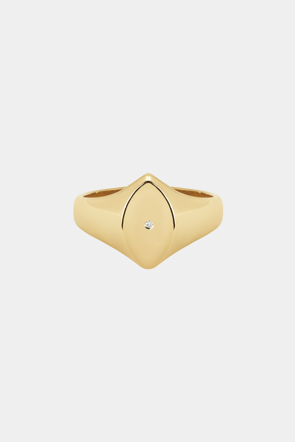 Marquise Signet Ring | Yellow Gold