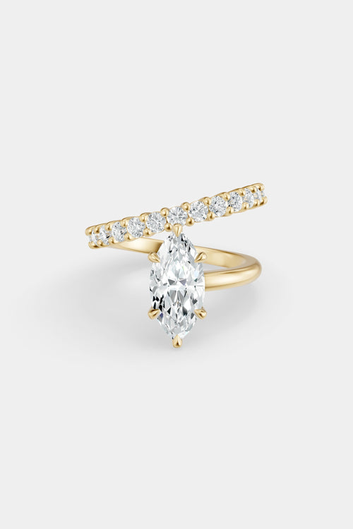 Natasha Diamond Wrap Ring | 0.05ct Round Diamond Band