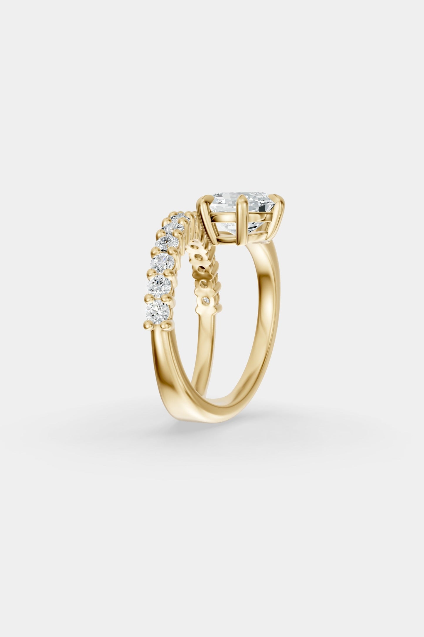 Natasha Diamond Wrap Ring | 0.05ct Round Diamond Band