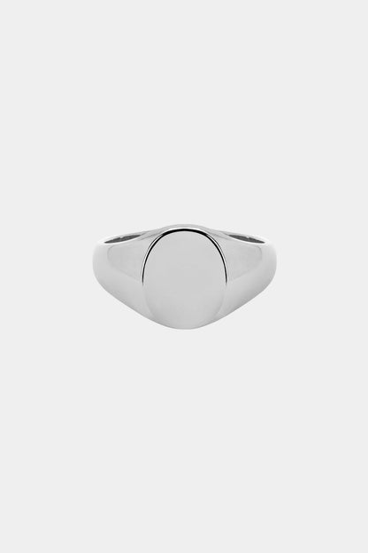 Oval Signet Ring | Silver