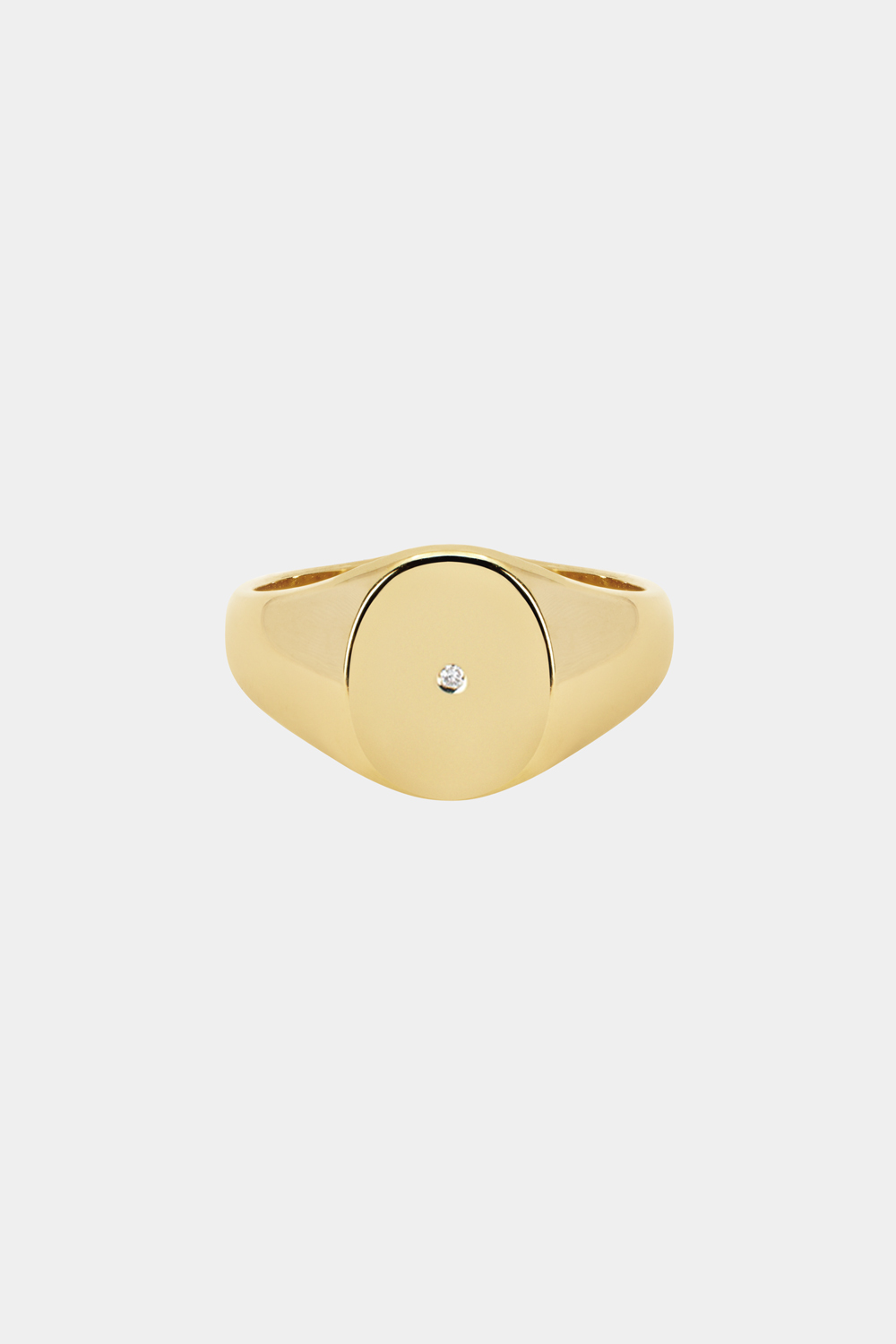 Oval Signet Ring | Yellow Gold