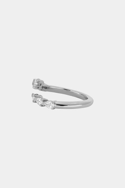 Pear Diamond Janie Wrap Ring | White Gold