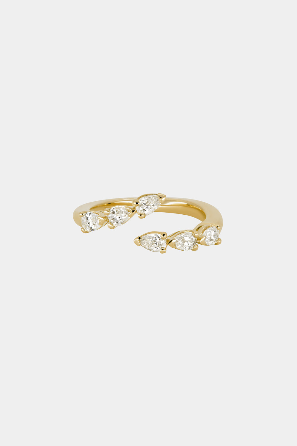Pear Diamond Janie Wrap Ring | Yellow Gold
