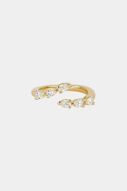 Pear Diamond Janie Wrap Ring | Yellow Gold