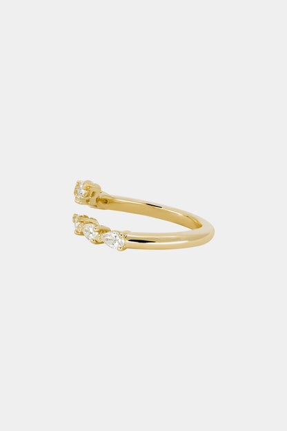 Pear Diamond Janie Wrap Ring | Yellow Gold