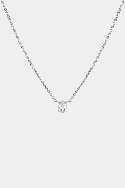 Pear Diamond Necklace | 18K Gold