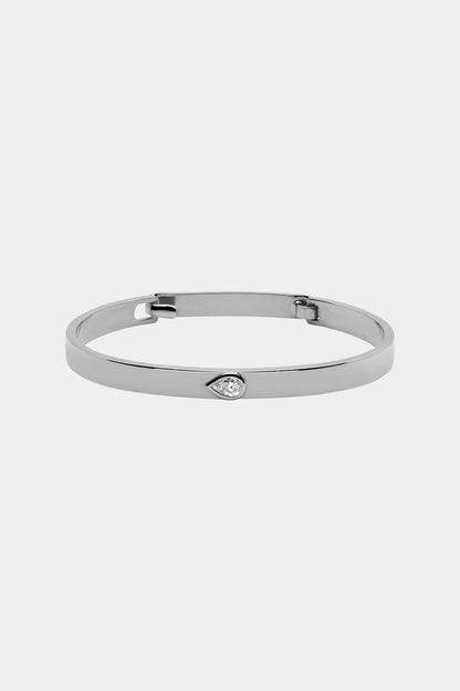 Diamond Tallows Bangle | White Gold