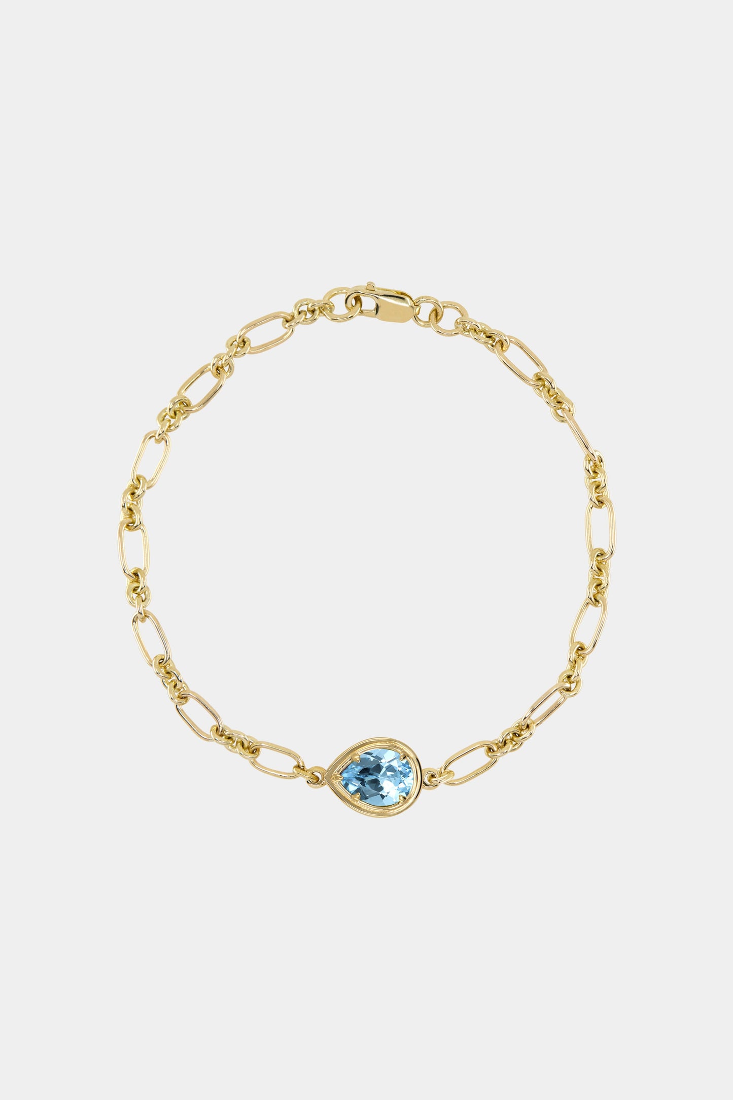 Roma Pear Gemstone Bracelet | Yellow Gold