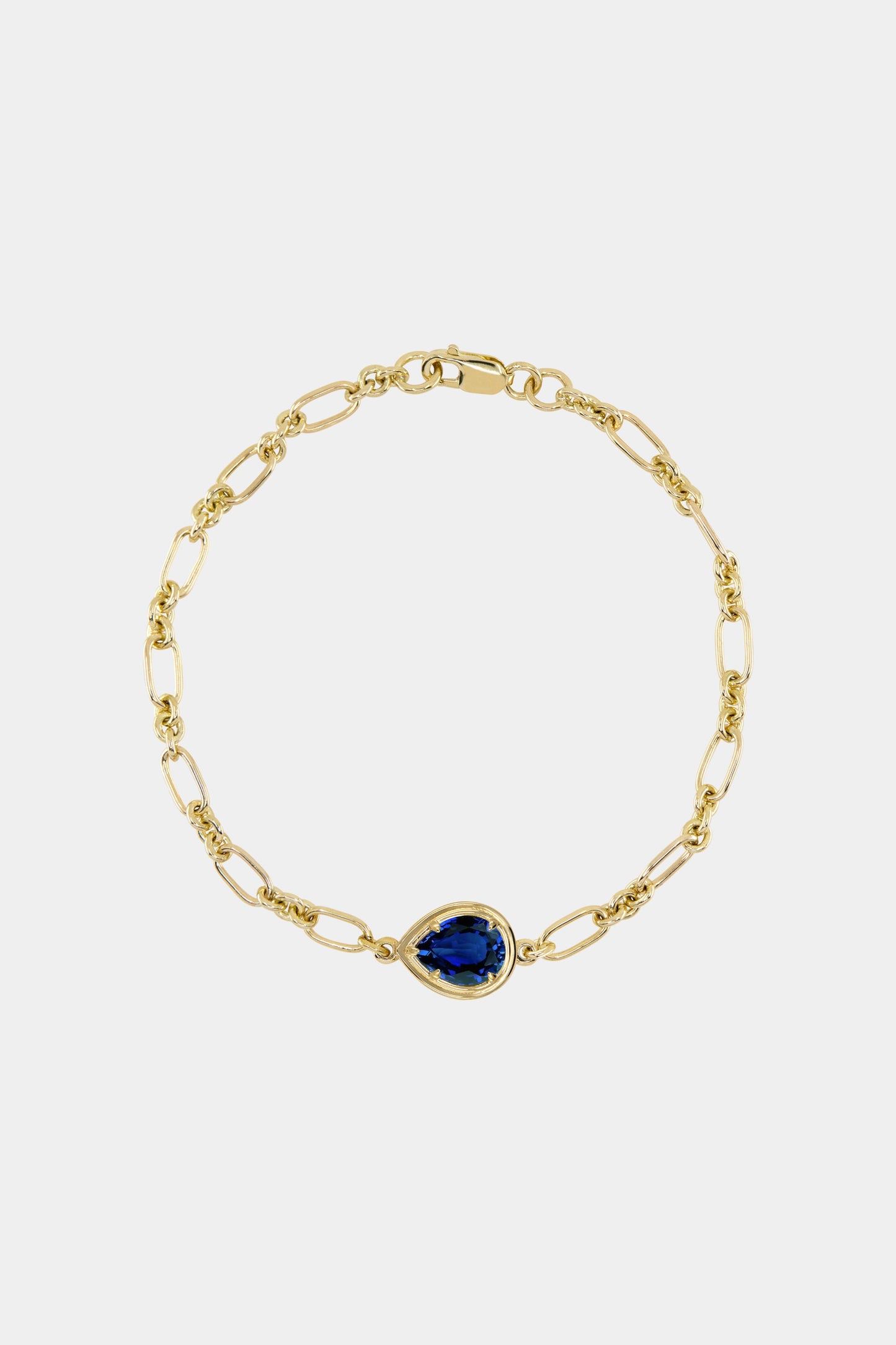 Roma Pear Gemstone Bracelet | Yellow Gold