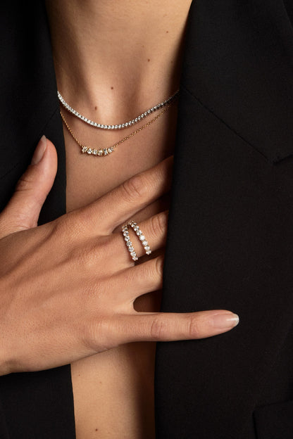 Double Band Georgie Ring | 18K Yellow Gold