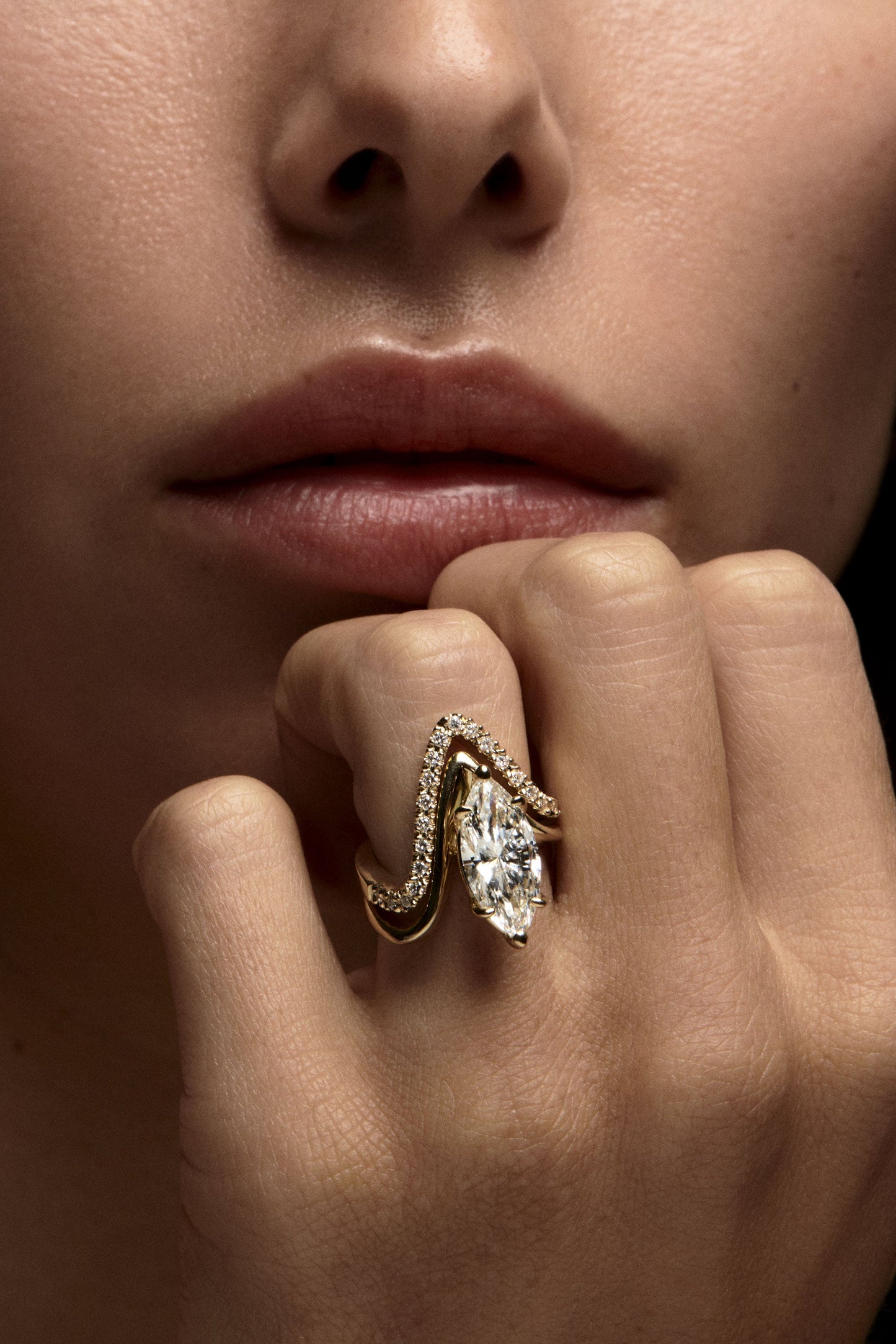 Alex Diamond Wedding Band | 18K White Gold