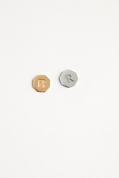 Letter Earrings | 9K Rose Gold
