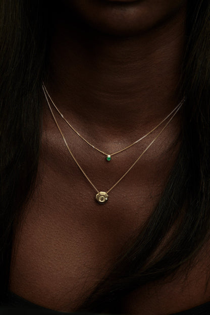 Letter Necklace | 9K Rose Gold