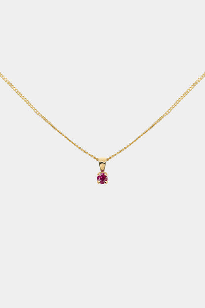 Birthstone Pendant | 9K Yellow Gold