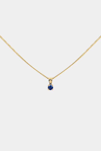 Birthstone Pendant | 9K Yellow Gold
