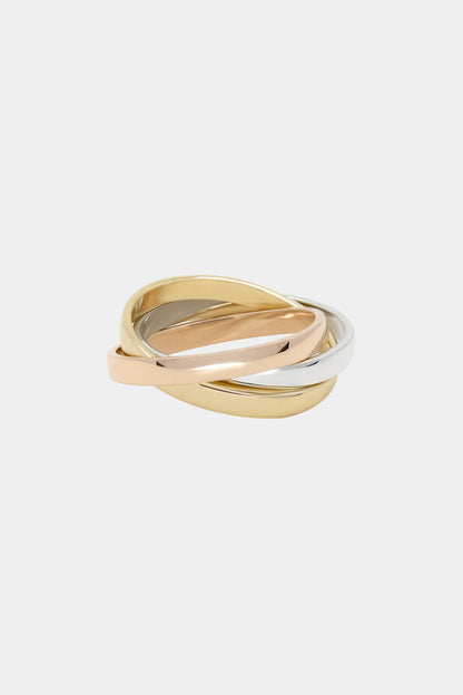 Sascha Triple Band Ring | 9K Yellow or Rose Gold